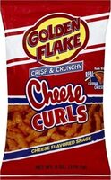 Flake cheese flavored crisp & crunchy cheese curls snack