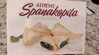 Spanakopita a rich and savory blend of spinach and cheese, hand wrapped in layers of light, flaky phyllo dough, spanakopita