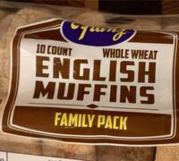Whole wheat english muffin