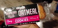 Raspberry filled oatmeal cookies