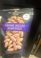 Almonds creme brulee