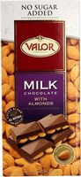Milk chocolate bar almond