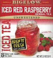 Bigelow red raspberry iced tea