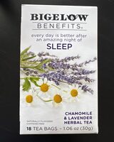 Sleep- Chamomile and lavender herbal tea