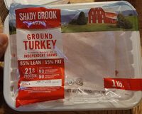 85% lean ground turkey