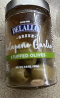 Greek jalapeño garlic stuffed olives