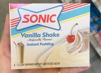 Sonic vanilla shake instant pudding