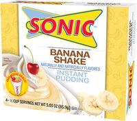 Sonic banana shake instant pudding