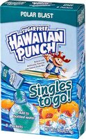 Singles water drink mix to go powder packets