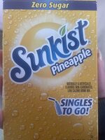 Sunkist Zero sugar pineapple low calorie drink mix