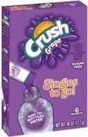 Lot of boxes packets grape sugar free singles to go