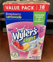 Raspberry lemonade light low calorie drink mix