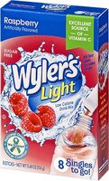 Light singles water drink mix to go powder packets