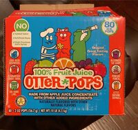 Otter pops 100% fruit juice ice pops