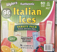 Italian Ice Freezer Pops