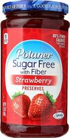 Sugarfree strawberry preserves with fiber