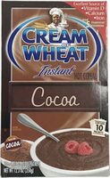 Cocoa instant hot cereal