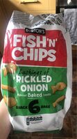 Picked onion fish and chips