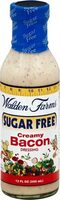Sugar free creamy bacon dressing