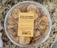 Taco flvored plantain chips
