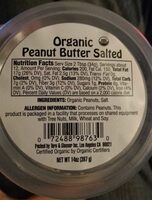 Organic Peanut Butter Salted