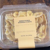 Sweetened banana chips