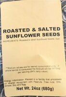 Roasted & Salted sunflower seeds