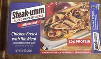 Chicken Breast Sandwich Steaks Formed And Thinly Sliced