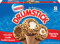 Drumstick variety ice cream cones