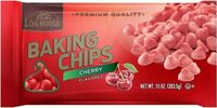 Cherry flavored baking morsels chips