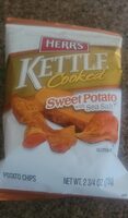 Sweet potato chips with seas salt