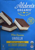 Mini Squares Vanilla Ice Cream Sandwich