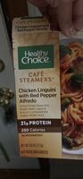 Chicken Linguini with Red Pepper Alfredo