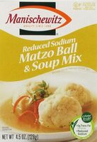 Reduced sodium matzo ball soup mix