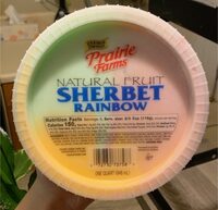 Natural fruit sherbert rainbow