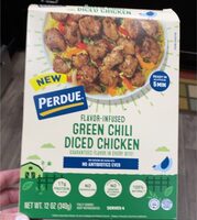 Flavor infused green chili diced chicken