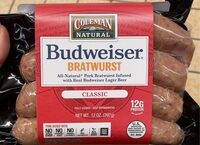 Classic Budweiser Bratwurst