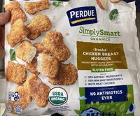 Simply smart organics, breaded chicken breast nuggets gluten-free