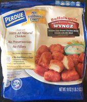 Buffalo style glazed boneless chicken wyngz