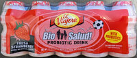 Bio Salud! Probiotic Drink, Cultured Dairy Beverage, Strawberry