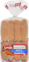 White Hot Dog Buns