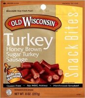 Honey brown sugar turkey sausage snack bites