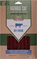 Natural cut beef sausage snack sticks