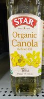 Organic canola refined oil