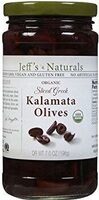 Organic sliced greek kalamata olives