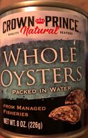Whole Oysters In Water