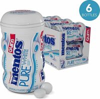 Pure white sugarfree chewing gum with xylitol