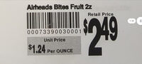 AirHeads bites fruit 2 oz