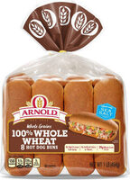 Whole Grains 100% Whole Wheat Hot Dog Buns