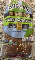 Organic Bread Thin-Sliced 12 Whole Grains & Seeds